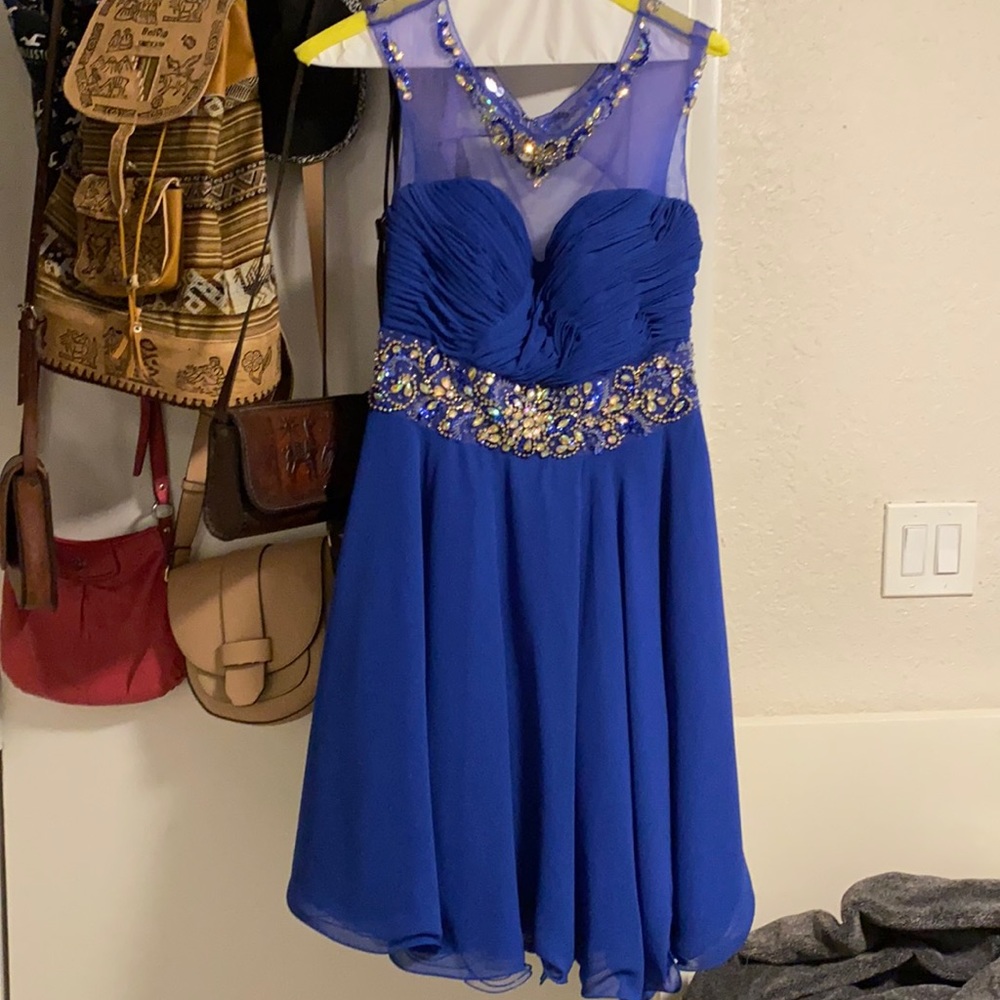 Blue party dress